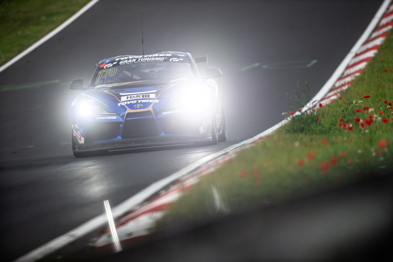 Toyo Tires Toyota Supra on the race track Nürburgring